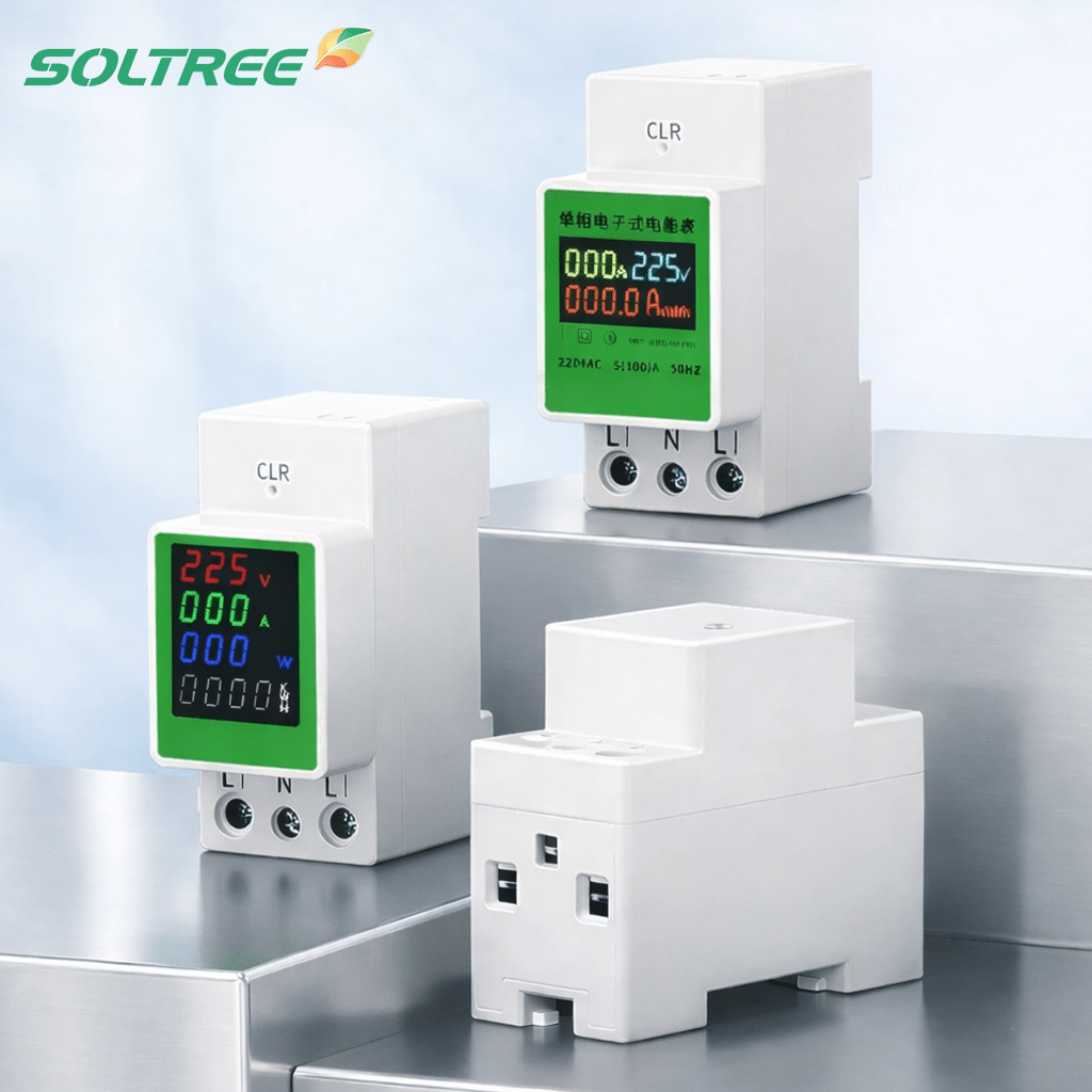 DIN-Rail AC Multifunction Meter together