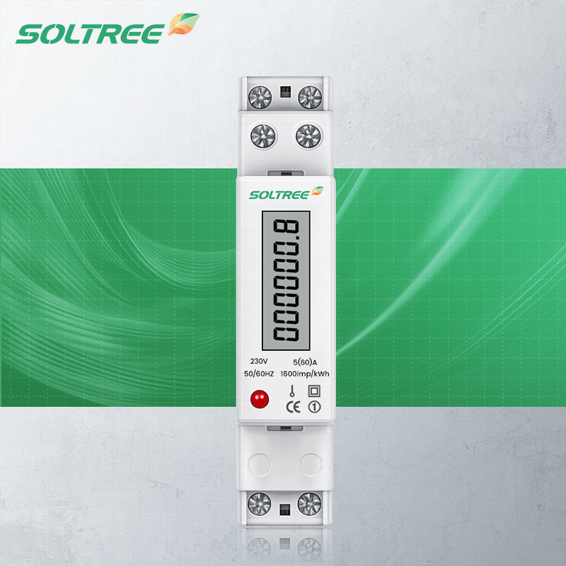 DIN Rail Single Phase Energy Meter DDS6682 lcd