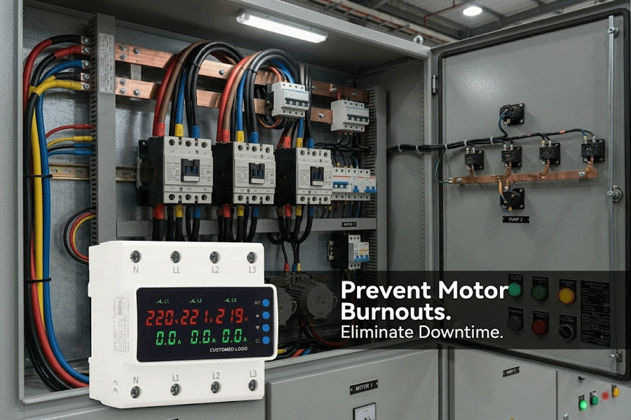 3-phase-voltage-monitoring-relay-preventing-motor-burnout-in-MCC-panel