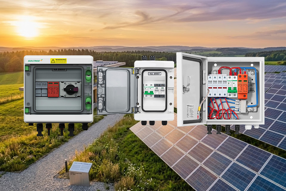 Soltree PV combiner Box Banner