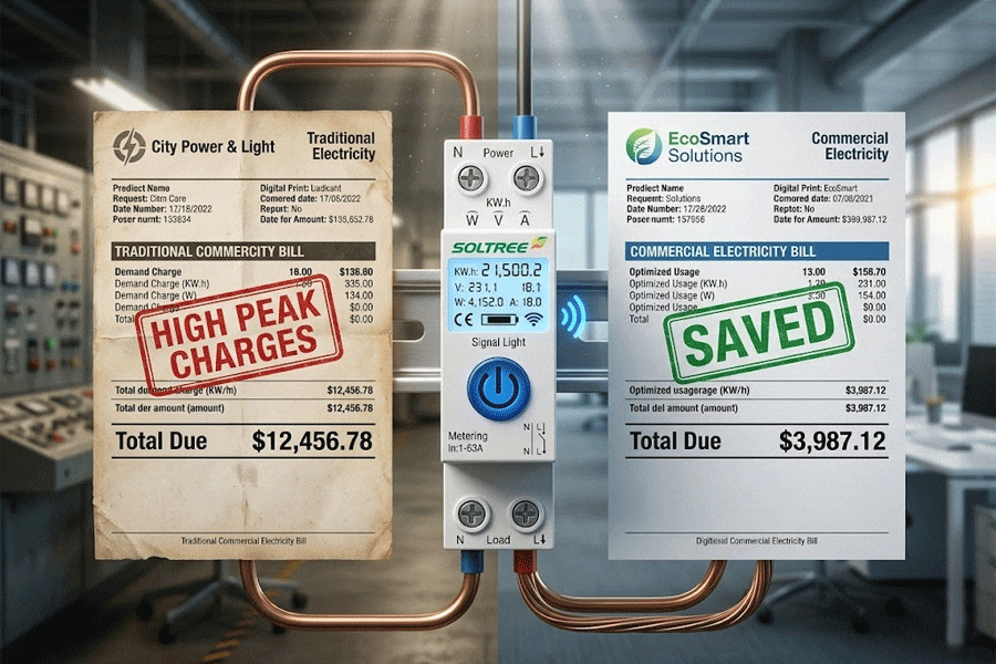Smart WiFi Breaker Reducing Commercial Electricity Bills